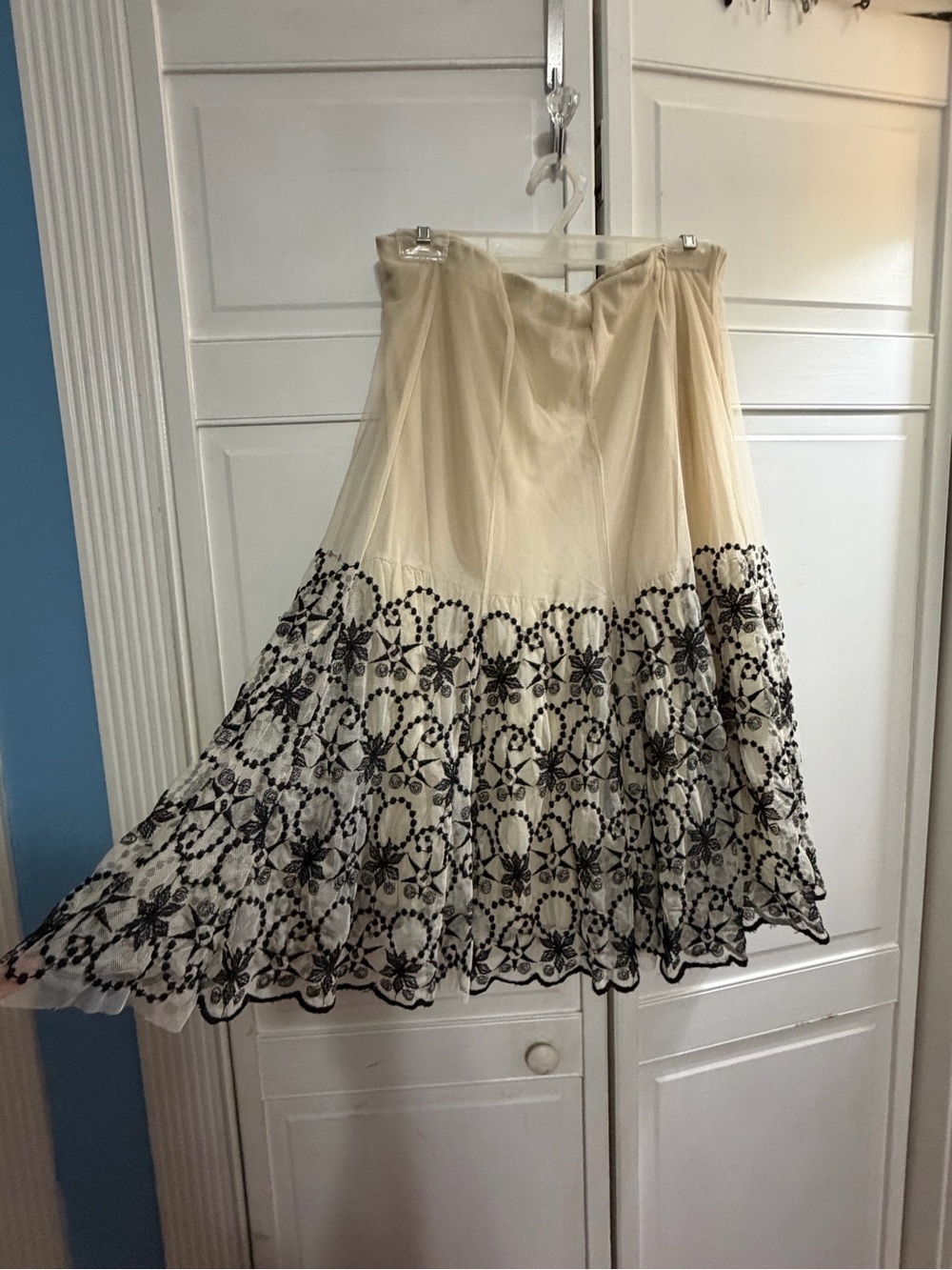 Ivory lace skirt Style&Co